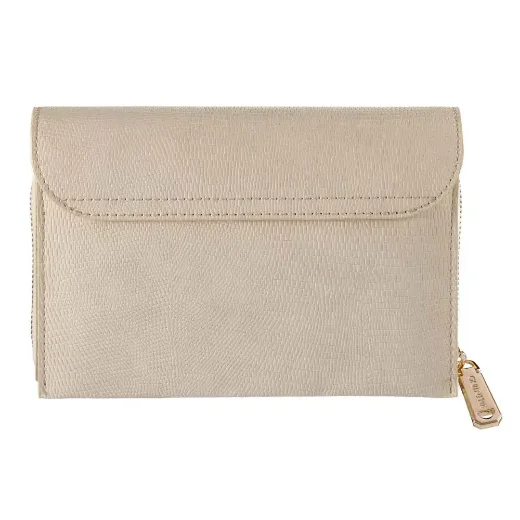 Picture of Valentino Ember Flap-over Shoulder Bag | Ecru