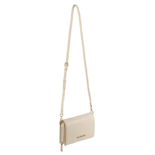 Picture of Valentino Ember Flap-over Shoulder Bag | Ecru