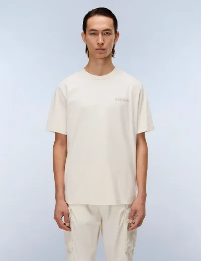 Napapijri S-Back Graphic T-Shirt | Beige Dimity