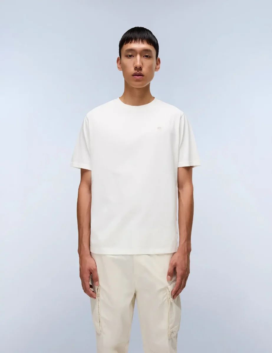 Napapijri Nedles Short Sleeve T-Shirt | White Heron