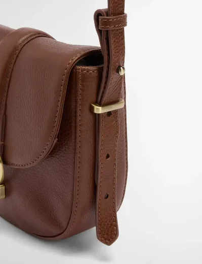 Barbour Elm Leather Crossbody Bag | Brown