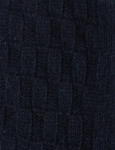 Barbour Womens Cable Knit Socks | Navy