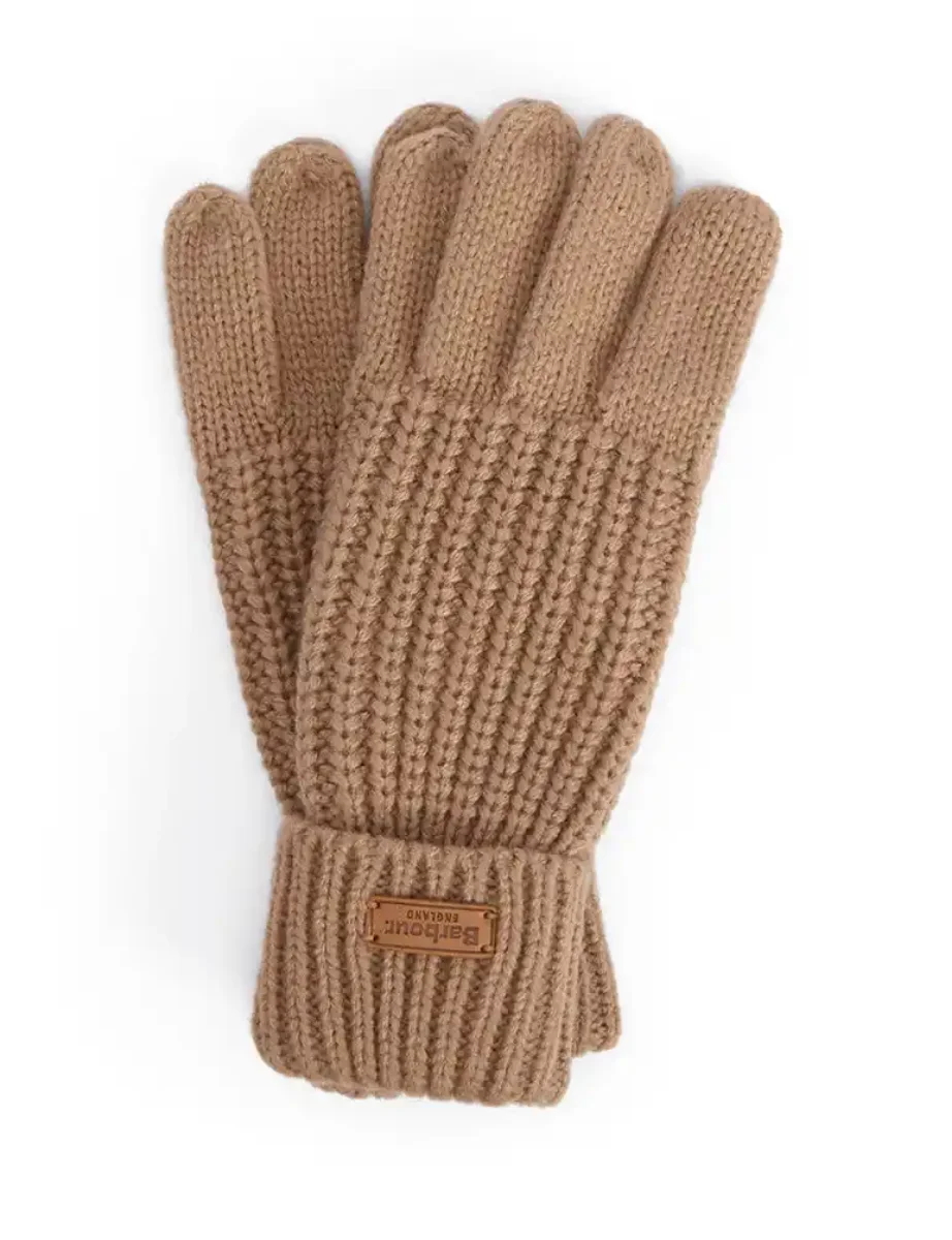 Barbour Women's Saltburn Knitted Gloves | Beige