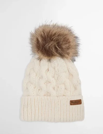 Picture of Barbour Women's Penshaw Hat and Scarf Set | Clouds