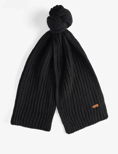 Barbour Womens Saltburn Hat & Scarf Gift Set | Black