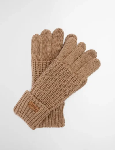 Barbour Women's Saltburn Knitted Gloves | Mink
