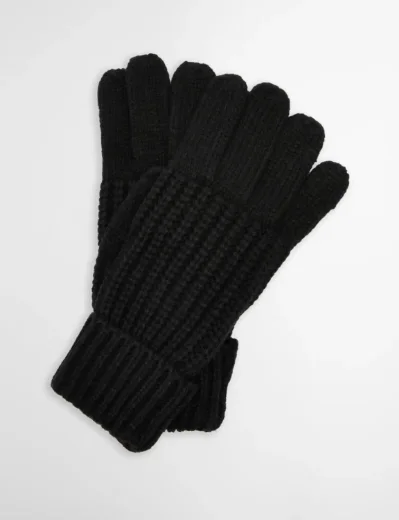 Barbour Women's Saltburn Knitted Gloves | Black
