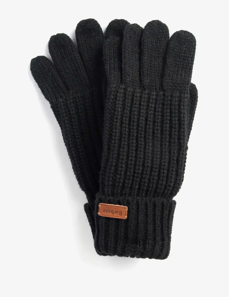 Barbour Women's Saltburn Knitted Gloves | Black