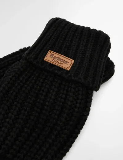 Barbour Women's Saltburn Knitted Gloves | Black