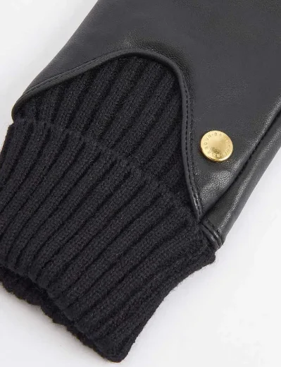 Barbour Women's Deanna Leather Glove | Black