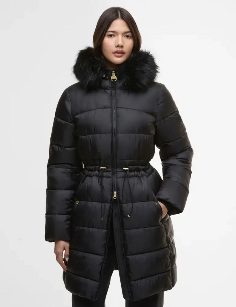 Barbour Intl. Womens Anastasia Puffer Jacket | Black