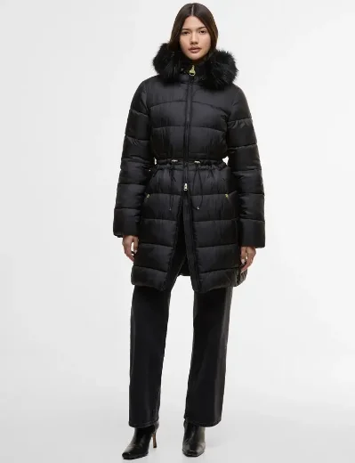 Barbour Intl. Womens Anastasia Puffer Jacket | Black