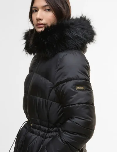 Barbour Intl. Womens Anastasia Puffer Jacket | Black