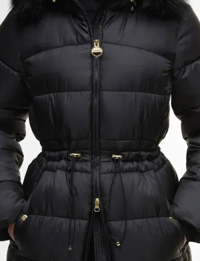 Barbour Intl. Womens Anastasia Puffer Jacket | Black