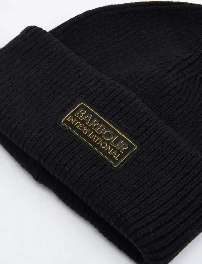 Barbour International Flex Beanie Hat | Black