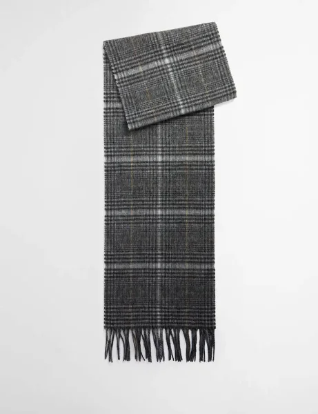 Barbour Danbrooke Lambswool and Cashmere Scarf | Grey Barbour Danbrooke Lambswool and Cashmere Scarf | Grey