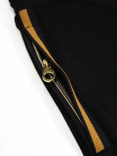 Luke Makati Cuffed Joggers | Black/Gold