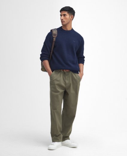 Barbour Grangetown Crew Neck Jumper | Classic Navy