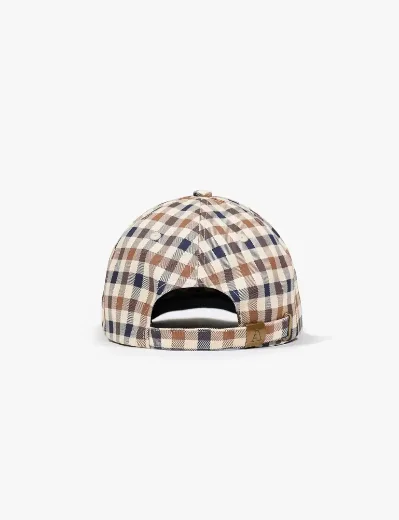 Aquascutum Active Club Check Baseball Cap 