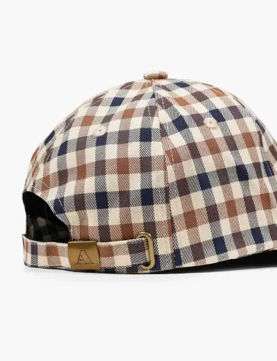 Aquascutum Active Club Check Baseball Cap 