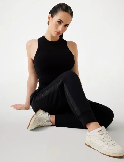 Guess Logo band scuba joggers | Black