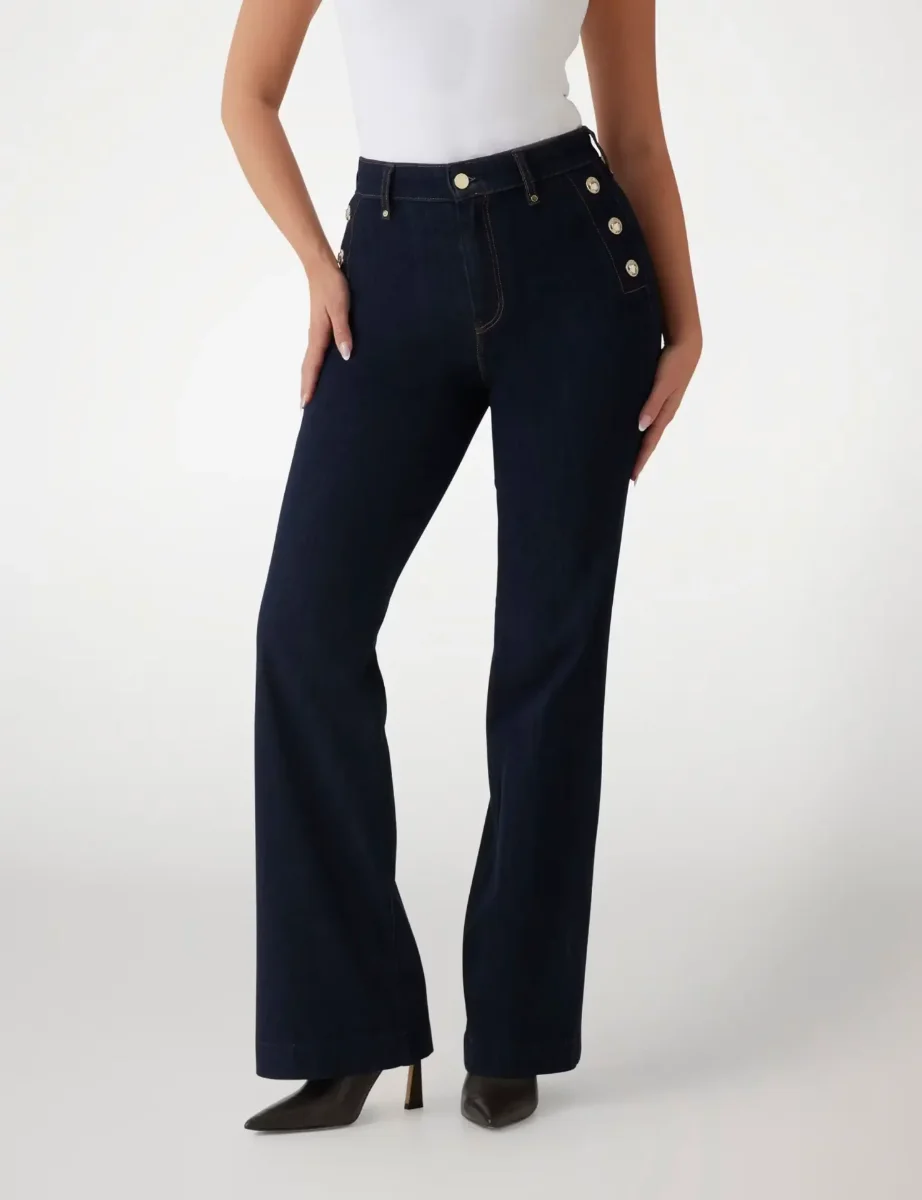 Guess New Faye Chino Jeans | Dark Blue