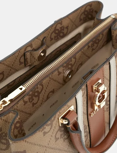 Guess Women's Erenia 4G Logo Handbag | Brown