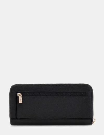 Guess Women's Gregoria Large Zip-Around Purse / Black