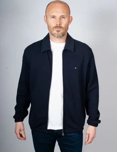 Picture of Tommy Hilfiger Essential Terry Sweat Ivy Jacket | Navy