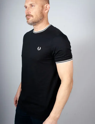 Fred Perry Twin Tipped T-shirt | Black