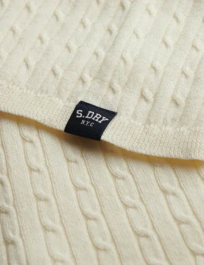 Superdry Light Weight Essentials Cardigan | Off White