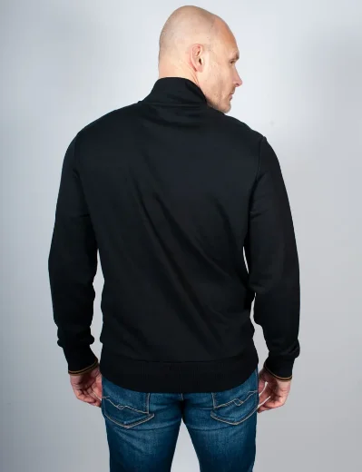 Fred Perry Half Zip Sweatshirt | Black / Shaded Stone