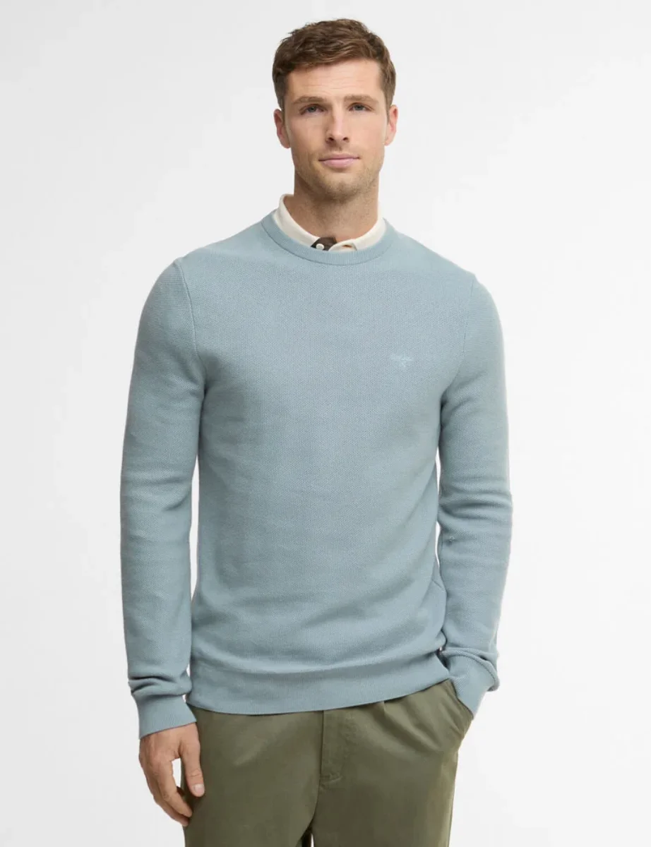 Barbour Honeycomb Crew Sweat | Grey