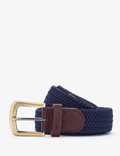 Barbour Stretch Webbing Belt | Navy