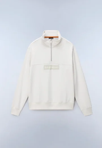 Napapjiri B-Box Logo Half Zip | White