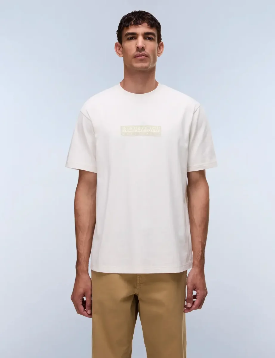 Napapijri S-Box Logo Short sleeve T-Shirt | White