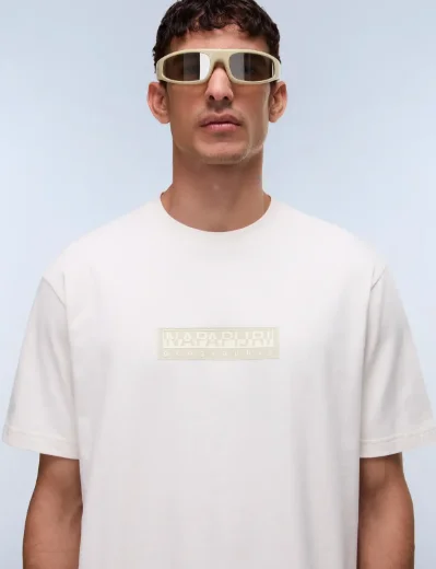 Napapijri S-Box Logo Short sleeve T-Shirt | White