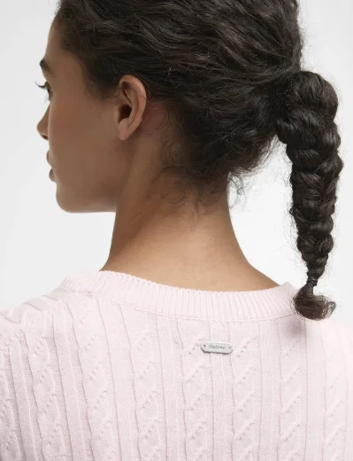 Barbour Women's Hartland Crew Knitted Jumper | Pink