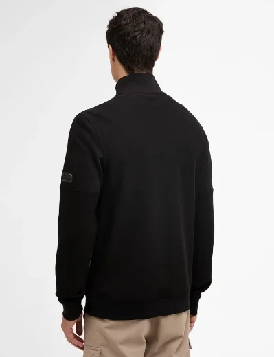 Barbour International Kaspian Quarter Zip Sweatshirt | Black