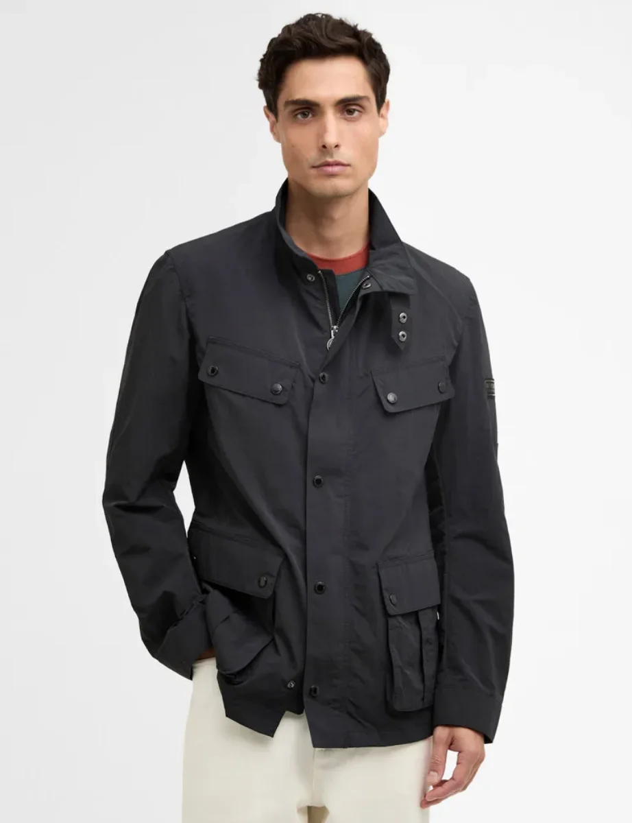 Barbour International Modern Showerproof Dukes Jacket | Black