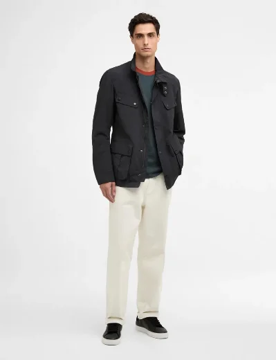 Barbour International Modern Showerproof Dukes Jacket | Black
