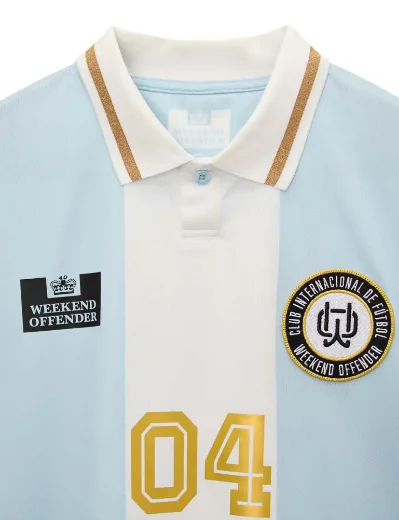 Weekend Offender Moulay Football Shirt | Sky Blue