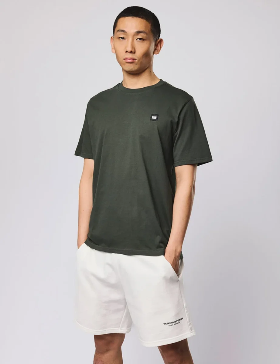 Weekend Offender Brooklands Badge T-shirt | Forest Green