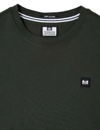 Weekend Offender Brooklands Badge T-shirt | Forest Green