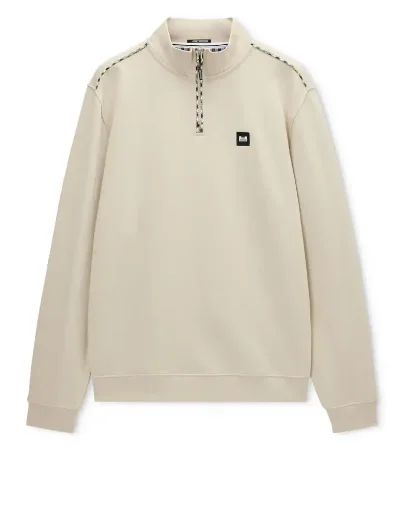 Weekend Offender Matisa Quarter Zip Check Sweat | Cement