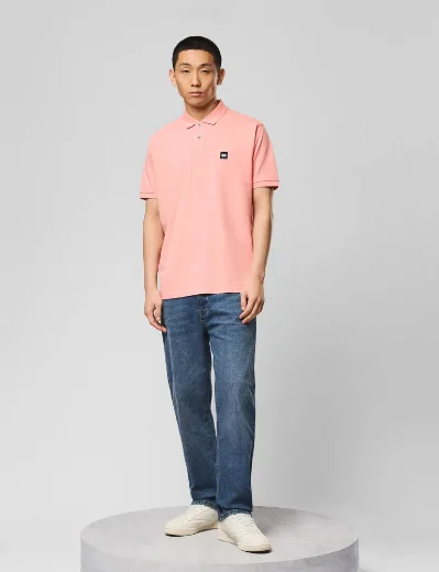 Weekend Offender Heathcote Badge Polo | Coral