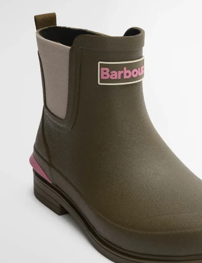 Barbour Womens Abbeyfield Packable Wellington | Olive