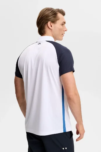 J Lindberg Bruce Polo Shirt | White/Navy