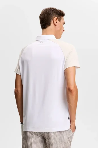 J Lindberg Bruce Polo Shirt | White/Moonbeam