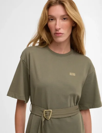 Barbour Intl Women's Uma Mini Dress | Dusky Khaki